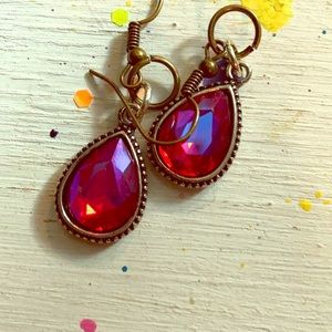 Pink ear rings